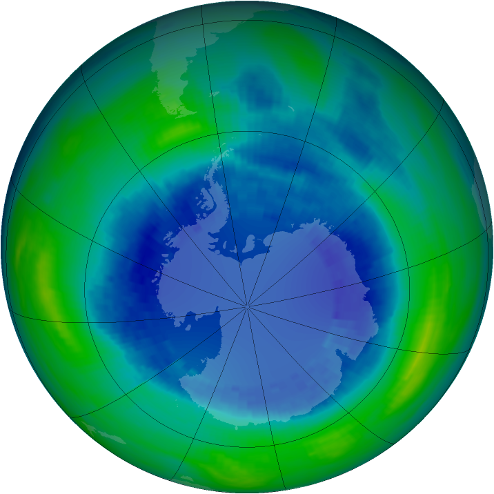 Ozone Map 1990-08-29